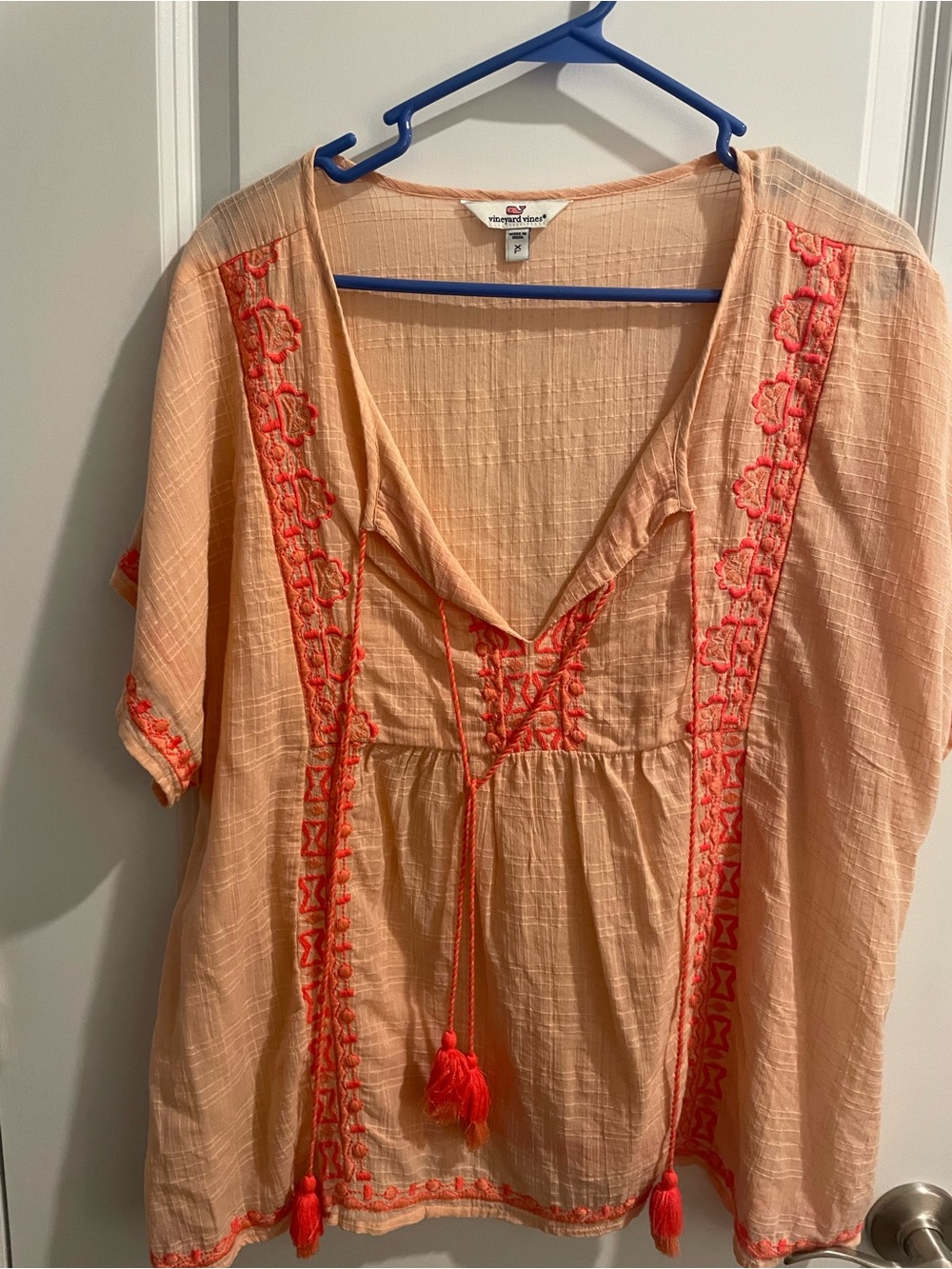 Vineyard Vines Peach top size XL